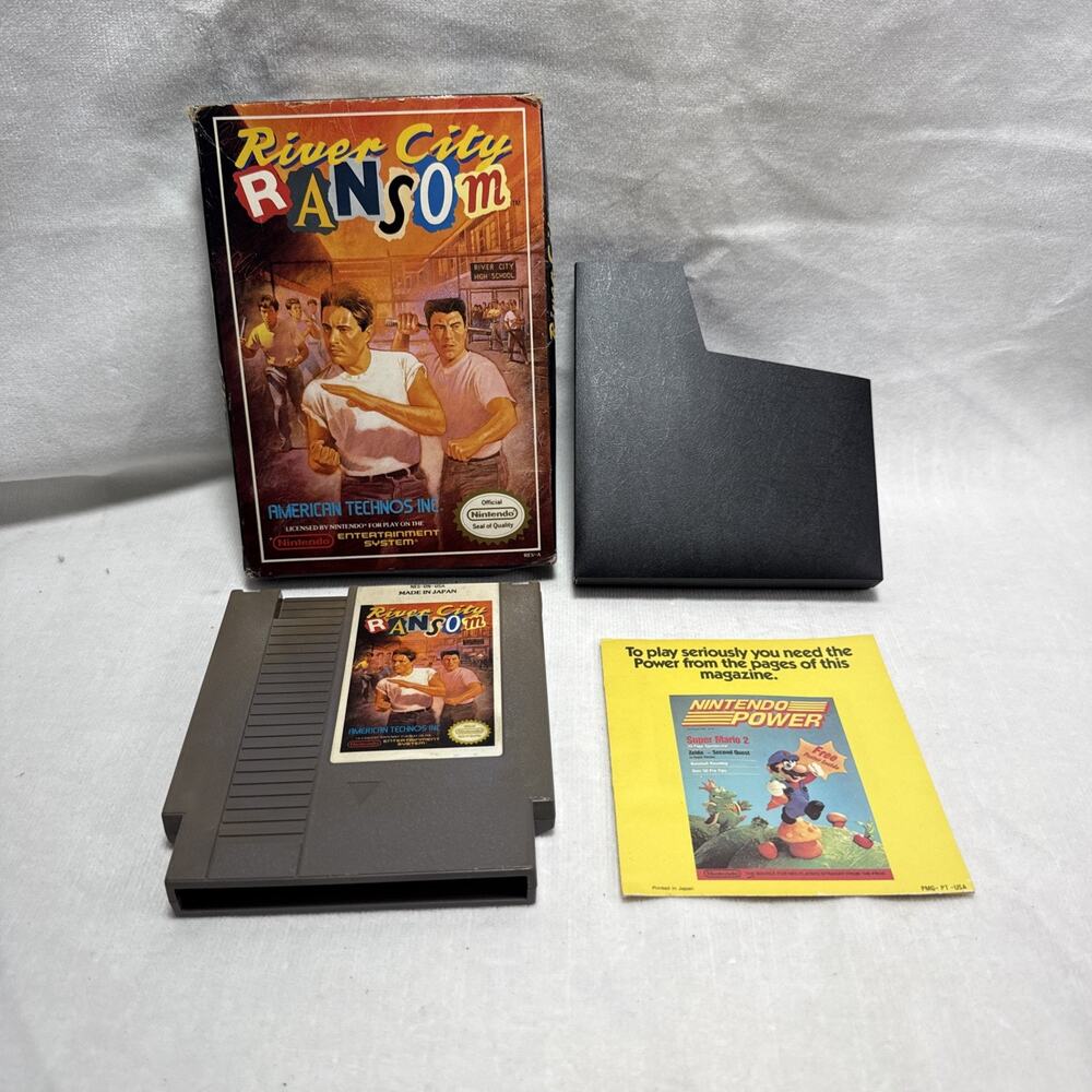 River City Ransom NES (Nintendo NES, 1989) No Manual Tested Works w/ Box